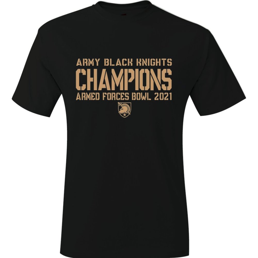 Army Black Knights 2021 Armed Forces Bowl Champions T-Shirt